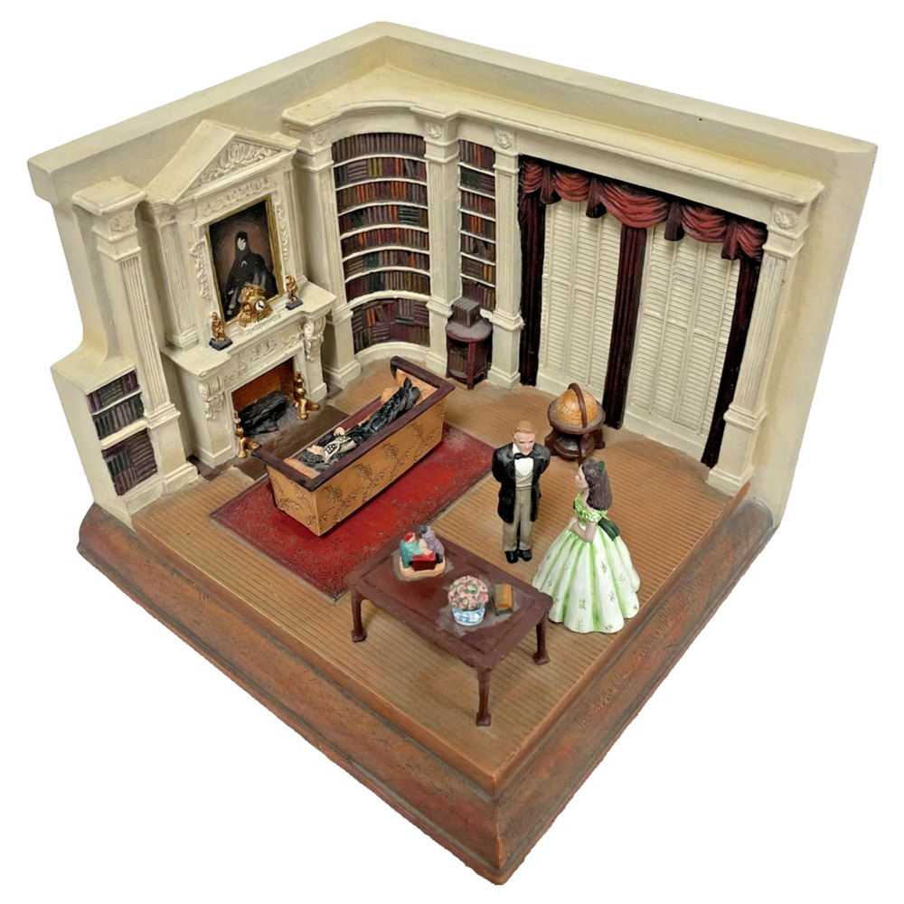 Hawthorne Gone With The Wind Ashley 'I Love You' Library Scene Figurine Diorama